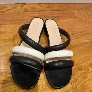 Avec Les Fillas Carla Leather Slides 10